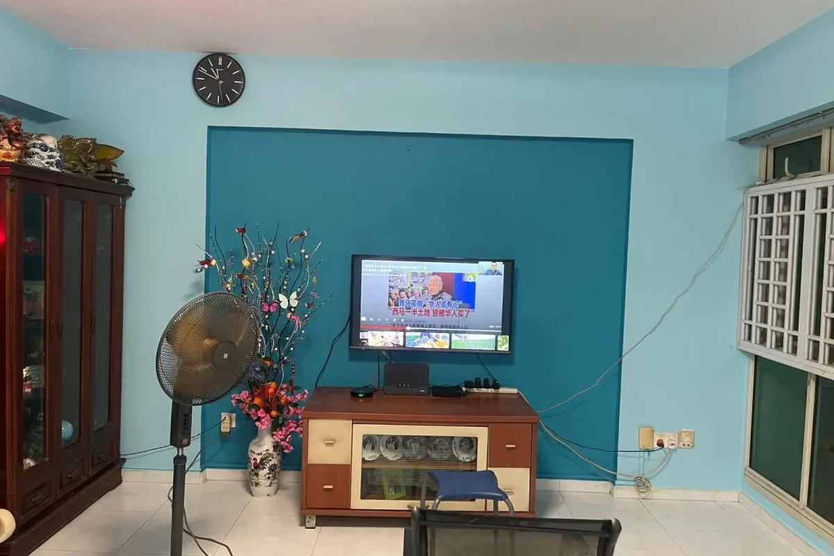 Rental apartment interior with freshly painted walls and a clean finish