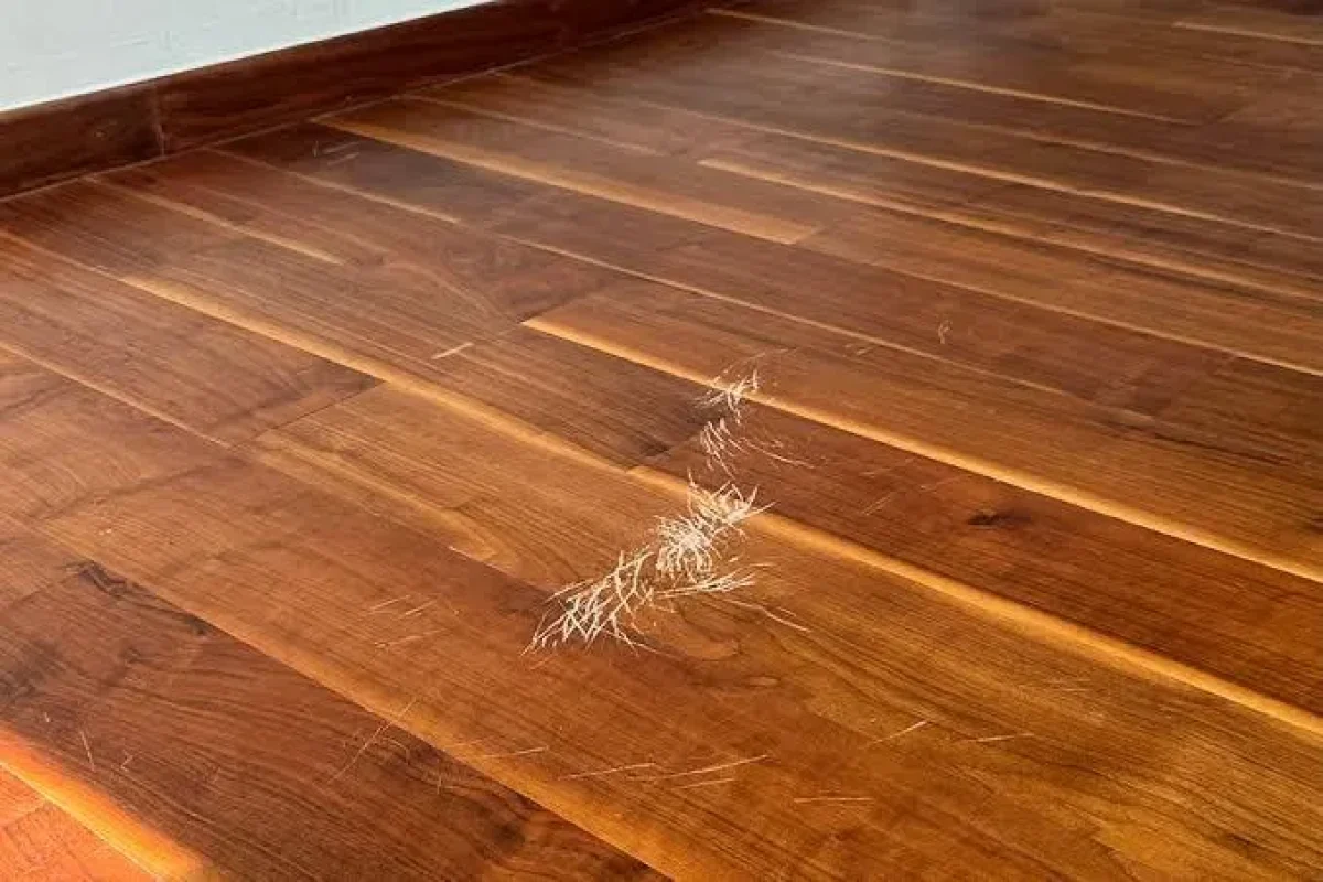 Natural wooden parquet flooring for professional polishing services