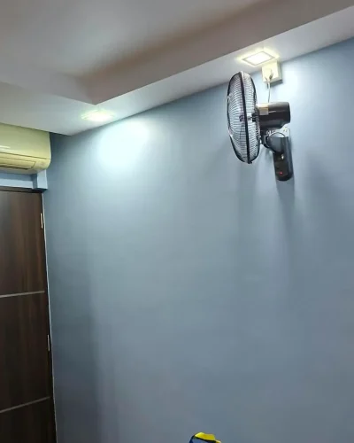 Freshly painted rental apartment interior prepared for new tenants