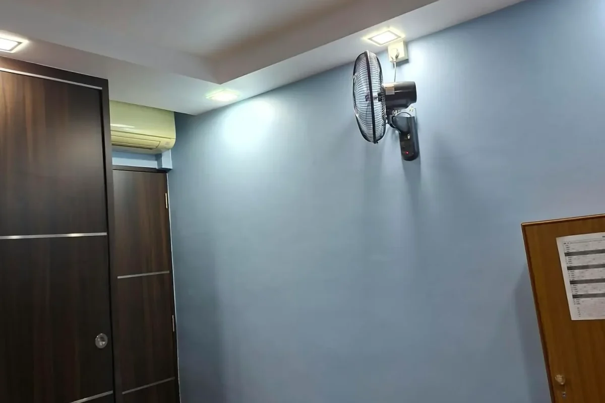 Freshly painted rental apartment interior prepared for new tenants