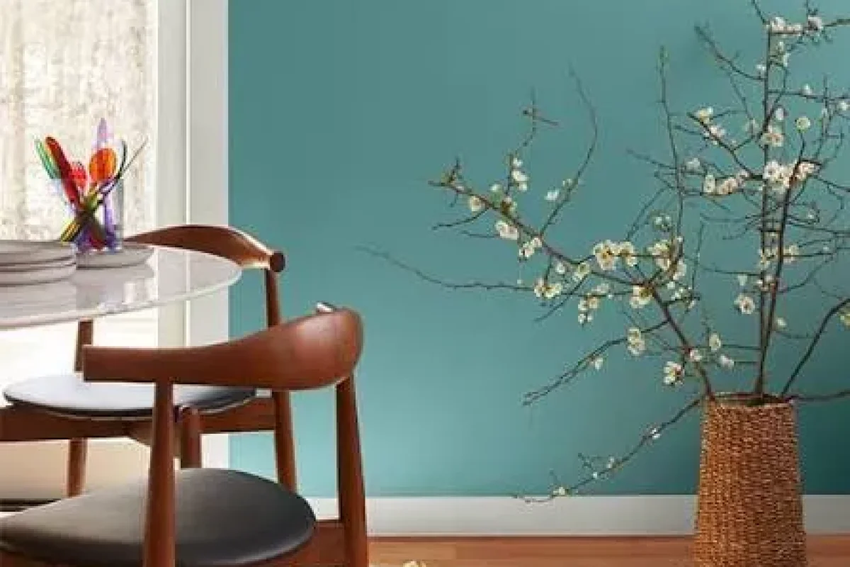 Modern condo interior with freshly painted walls and an elegant finish