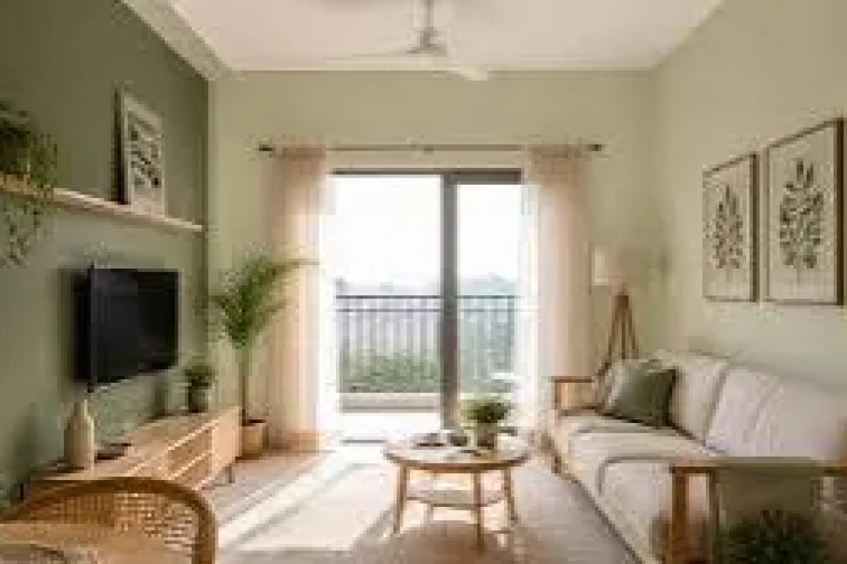 Condo bedroom with fresh paint and clean interior walls
